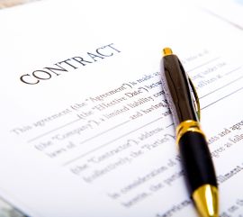 Signing a contract