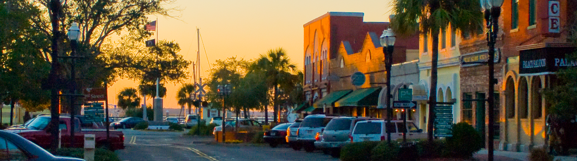 sunset in Fernandina Beach