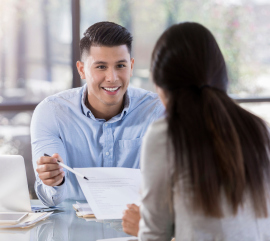 Couple talking about power of attorney