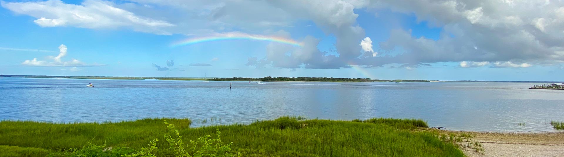 Rainbow over the intracoastal on Amelia Island