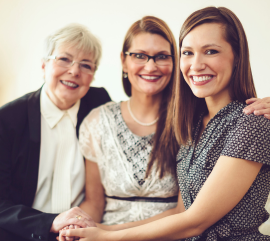 three generation ladies